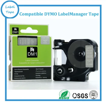 D1 Pásky 45020 Kompatibilné Dymo D1 12 mm Štítok Pásky Labelmanager Laminované Biela Jasné Impresora Dymo(doprava Zadarmo)