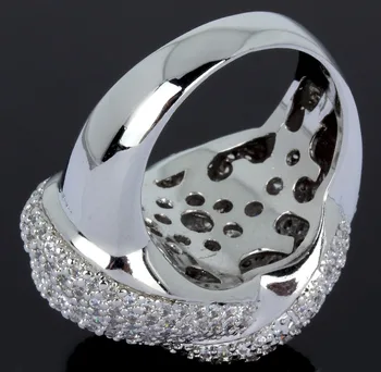 Kvalitné luxusné Medený Krúžok cubic zirconia Prstene pre ženy módne šperky nový rok, darček, doprava Zdarma