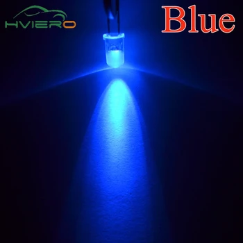 100ks F3 3 mm Okrúhle Modré Super Jasné Svetlo, Žiarovka Led Dióda vody jasné 460~465NM 20MA Elektronických komponentov Lampa Diódy