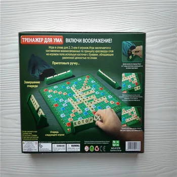 Kvalita ruskej Hry Scrabble Krížovka Rada Pravopis Hry Učenia Vzdelávanie Tabuľka Skladačka Puzzle SC-002