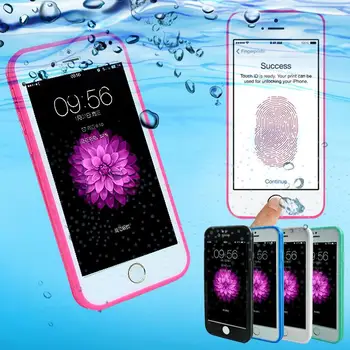 Letné Nepremokavé Plávanie, Surfovanie Prípade Coque iPhone X 7 8 Plus 6S Plus 5SE Shockproof Smartphone TPU Prípade Silikónové Slim Capa