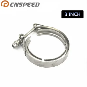CNSPEED Univerzálny 3-palcový Súčiastky V-band upevnite držiak pre Turbo, Výfukové potrubie, Turbo Downpipe Výfukových Svorka V pásme