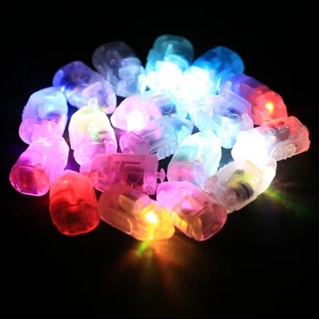 100KS/set Mini LED Balóny Svetlo Lampy Na Papier Svietidla Vianočný Večierok Narodeniny Dekorácie