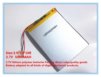 Polymérová batéria 9 palcov tablet batérie domácich vstavaný nabíjateľná batéria 5000 mah 3976108 doprava zadarmo