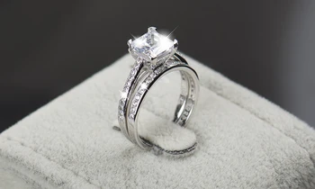 2017 Nové Rainbow skutočný Klenot 925 sterling silver zásnubný prsteň, šperky fasion AAAAA 2Ct zirkón svadobné prstene pre ženy