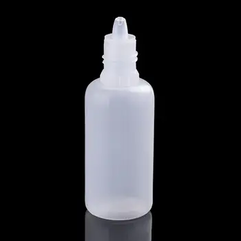 10pcs/veľa 20ML Biele Plastové Stlačiteľný Fľaša Non-jedovaté Skladovanie Prázdnych Očí, Kvapalina Kvapkadla Fľaše So Zátkou Drop Shipping