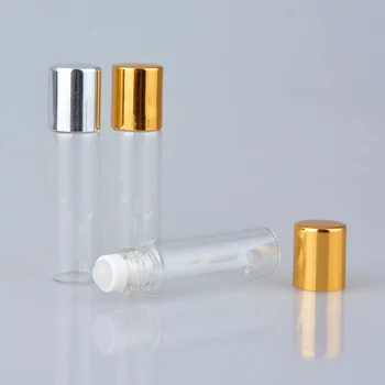 100Pieces/Veľa 5ML Mini Travel Sklo Prejdite na Fľašu Pre Esenciálne Oleje Parfum Fľašu Vyprázdniť Kozmetické Nádoby Na Vzorky