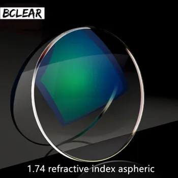 BCLEAR 1.74 Ultra Vysoký Index Super Tenký Asférické Optické Šošovky na Predpis Pre Krátkozrakosť Okuliare Diopter Nearsighted Krátkozraké