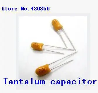 10PCS 25V1UF 105H DIP tantal kondenzátor
