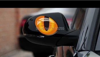 Aliauto Auto-styling Cat eye Auto Spätného Zrkadla okna Nálepky A Otlačkom Príslušenstvo Pre Ford Focuse polo golf Škoda Cruze kia