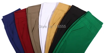 Veľký výpredaj Nová jar, jeseň obličkového nohavice ženy elastický pás bavlna plnej dĺžke vysoký pás bežné ženské nohavice slim ssd0501