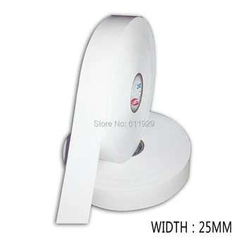 Wholesales prázdna biela šírka 25 mm nylon starostlivosti označenie materiálu/prispôsobiť oblečenie starostlivosti labels/odev vytlačené tagy/prázdne pásky