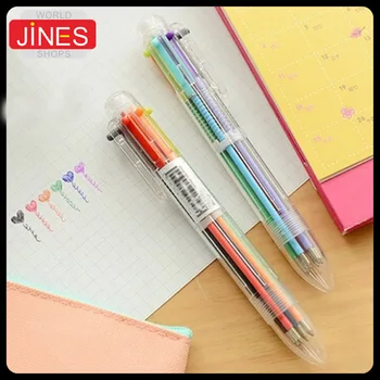 10 ks/veľa Farebné Perá 6 farieb marker pero, Kreatívne Grafické efekty Vysokej Kvality Písania Perá Materiál Lech