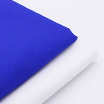 Biela Modrá z Čistej bavlny textílie pre šaty Šiť handričkou Popelín tkaniny bavlnené tkaniva domov textilné tkaniny telas tecido