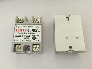 1PCS SSR40DA SSR-40DA Výrobca 40A ssr relé,vstup 3-32VDC výstup 24-380VAC