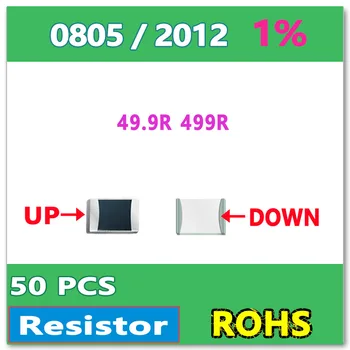 OHM 0805 F 1% 50pcs 49.9 R 499R smd 2012