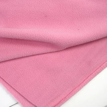 Ružová Polar Fleece Textílie anti-obaľovanie jednej strane Flaušová Tkanina Hobby Ručné Textílie Predávaných Dvore doprava Zdarma!!!