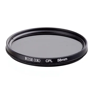ZÁRUKA 58mm Kruhové Polarizačné CPL Filter pre Canon 1000D 650D 600D 550D 500D Rebel T4i T3i T3 T2i 18-55mm Objektívom