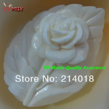 Ruže a listov modelovanie kremíka mydlo formy fondant Cake decoration formy Vysoko kvalitné Ručne vyrábané mydlo plesní Č.:SO397