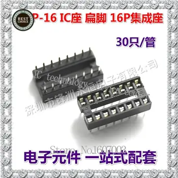 16P IC čip základne držiaka line DIP-16 double-cab ploché pin DIP zásuvky