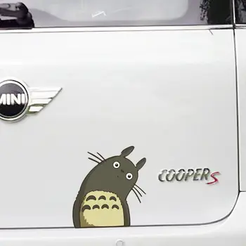 Aliauto Auto-styling Totoro Funny Auto Samolepky Krivý Krku Zachrániť Planétu Roztomilý Odtlačkový Príslušenstvo Pre Volkswagen Polo Ford Focus