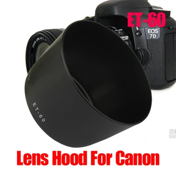 Black Nahradenie clona Pre Canon EF-S 55-250 MM F/4-5.6 JE ET-60 ET60 600D ES88 HB