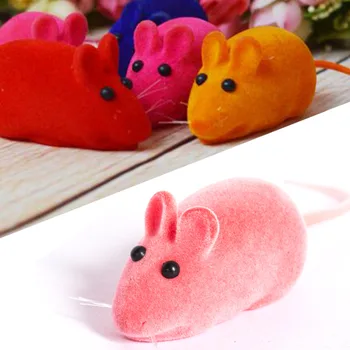 Roztomilý Krásne Pískacie Simulácia Myš, Zvuková Hračka Pes, Mačka Mačiatko Žuvanie Hračky Náhodné Farby