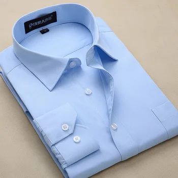 SH7 2016 dlhý rukáv slim fit mužov tričko camisas hombre Multi Color pánske Pohodlné Blúzka Bežné Business Šaty, Košele Plus Veľkosť