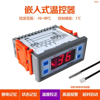 XH-W2060 vložené digitálny termostat kabinetu mraznička chladnička termostat regulátor teploty regulácia teploty