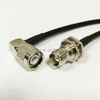 Nové TNC zásuvkový Konektor, Prepínač TNC Muž Plug Pravý Uhol Konektor na koaxiálny kábel RG58 Veľkoobchod Rýchlu Loď 50 20