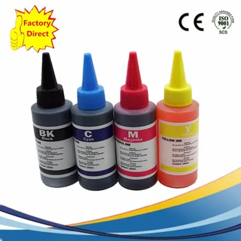 4 x 100 ml Špecializované Náplň Dye Ink Kit Pre Epson T038 T039 C41 C43 C45 CX1500 CX1500v Atramentová Tlačiareň Naplniteľné Kazety Ciss