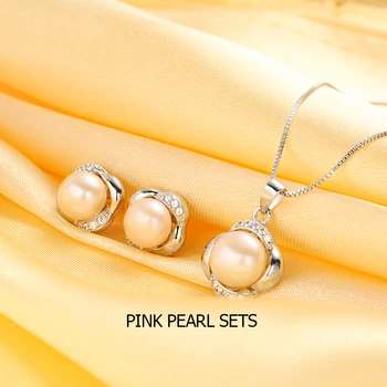 Dainashi 925 sterling silver šperky set náušnice/náhrdelník pearl šperky pre ženy mincový striebro-šperky súpravy s darčekovej krabičke
