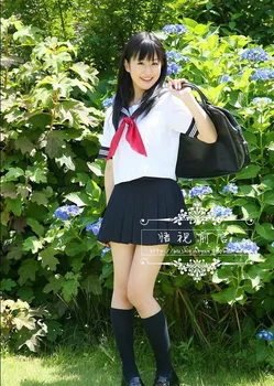 Nový Príchod Sladké Dievča Kostým Slúžky Námorník Lolita Šaty Jednotné Japonskej Škole Študent Jednotné Cosplay Kostým