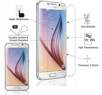 SM-G920F Premium 2.5 D 9H Tvrdené Sklo Fólia pre Samsung Galaxy S6 Ochrany decran verre trempe Garde pre Samsung Galaxy S6