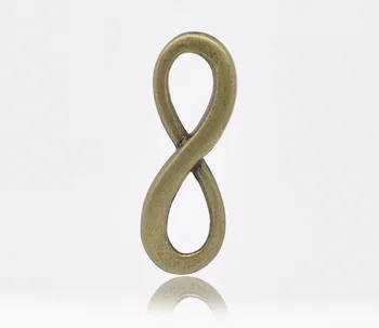 8SEASONS Antické Bronzové Infinity Symbol Konektory 23x8mm,predala za paketové 30 2016 nové