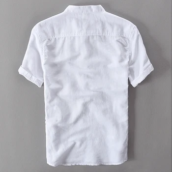 Obliečky bavlna módne tričko mužov biela pevná ležérne košele mužov značky oblečenie tričko mužov camisa masculina camisa košieľka homme