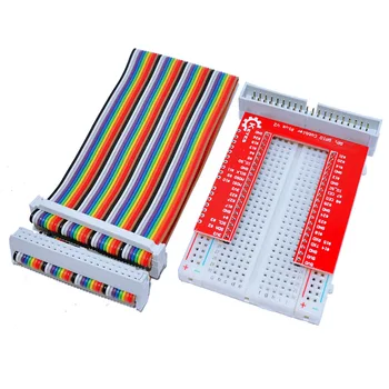 Doprava zadarmo! Raspberry Pi 3 GPIO rozšírenie DIY kit (40P rainbow drôt + GPIO V2 + 400 otvory Breadboard)