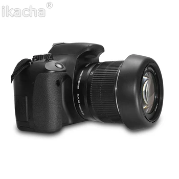 Fotoaparát EW-60C 58mm EW60C clona pre Canon EOS 550D 600D 650D EF-S S EF-s 18-55mm & 55-250 mm