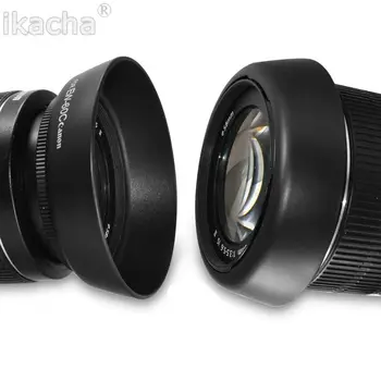 Fotoaparát EW-60C 58mm EW60C clona pre Canon EOS 550D 600D 650D EF-S S EF-s 18-55mm & 55-250 mm