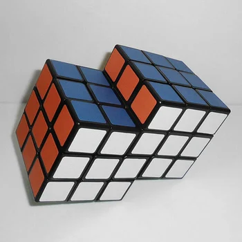 2-v-6 Spoločná Puzzle Magic Cube 3x3x3 Black (Nová Verzia) Cubo Magico Vzdelávacie Hračka Špeciálne Deti Hračky