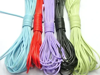 50 Merters Zmiešané Farby kórejský Nepremokavého Kábel String Niť 1mm na Náramok, Náhrdelník