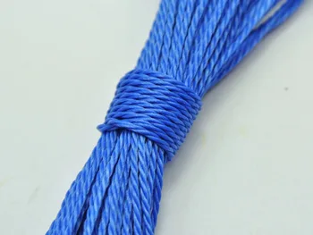 50 Metrov Kráľovská Modrá Nepremokavého Polyesteru Skrútený Kábel String Závit Line 1mm