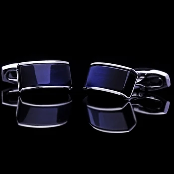 KFLK Šperky tričko manžetové gombíky pre pánske Značky tlačidlá manžetové Modrá čierna postupné gemelos Vysokej Kvality abotoaduras Doprava Zadarmo