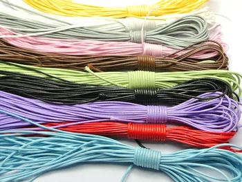 100 Merters Zmiešané Farby kórejský Nepremokavého Kábel String Niť 1mm na Náhrdelník 10 Farba