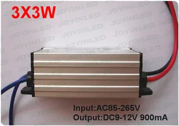 2 ks 3 series 3 paralelné konštantný prúd 900MA nepremokavé 6-12V DC napájanie 10W led svetlo ovládače