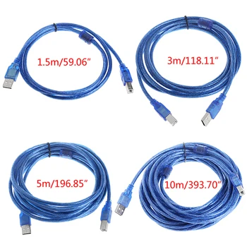 1.5/3/5/10M USB 2.0 A-B Samec Adaptér, Dátový Kábel, Kábel Pre Epson Canon Tlačiarne HP Skener Drop shipping