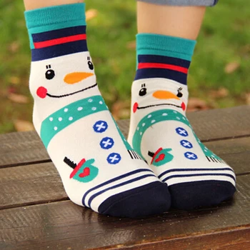1 Pár Módnych Wome Jeseň Zima Vianoce Ponožky Bežné Santa Claus Bavlna Unisex Zábavné Ponožky Darček