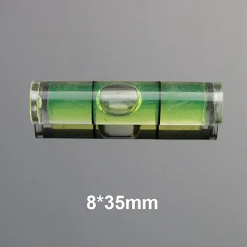 (500 Ks/Lot) HACCURY vodováhy bublina Mini vodováhy Priemer 8mm