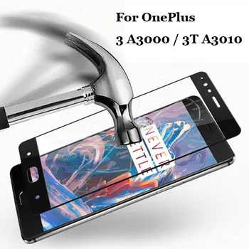 Pre OnePlus 3T A3010 Plné Pokrytie Tvrdeného Skla 9H 2.5 D Premium Screen Protector Film Pre OnePlus 3 Jedna Plus Tri A3000 1+ 3