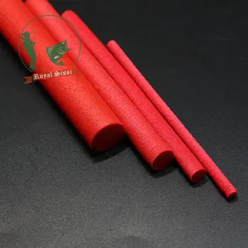 4 veľkosti, červená lietať viazanie penový valec 3mm5mm8mm12mm padák plávajúce hopper &odpor floatant lietať viazanie materiál tela rozšírené